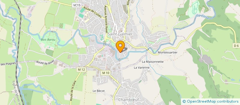 localisation de l'entreprise MADAME EMILIE OLIN à SAINT-GALMIER