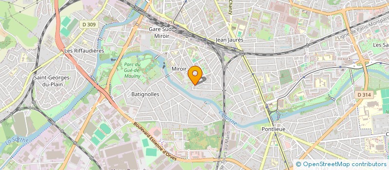 localisation de l'entreprise MADAME EMILIE ONDZE  LE MANS