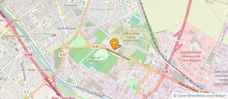 localisation de l'entreprise MADAME EMILIE PALAMARINGUE  REIMS