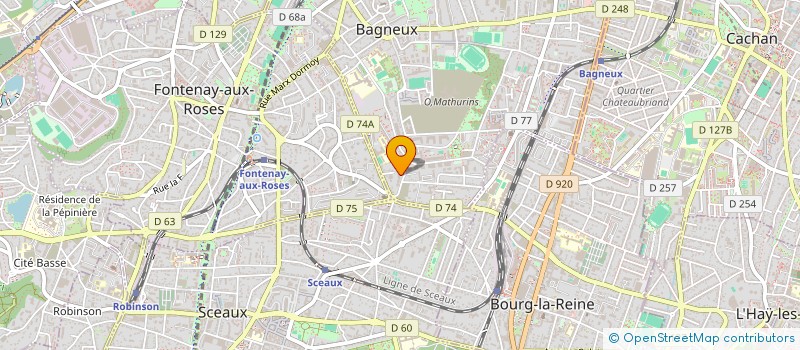 localisation de l'entreprise MADAME EMILIE PALAU à BAGNEUX