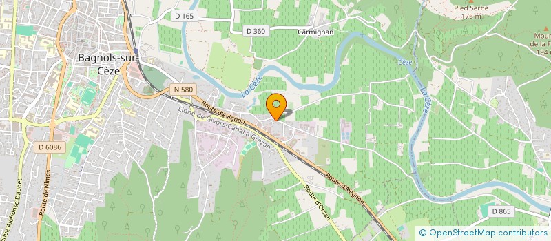 localisation de l'entreprise MADAME EMILIE PAREJO  BAGNOLS-SUR-CEZE