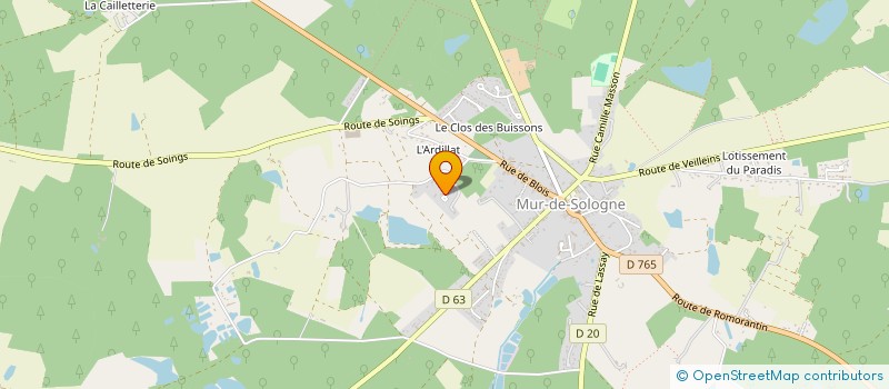 localisation de l'entreprise MADAME EMILIE PARIS  MUR-DE-SOLOGNE