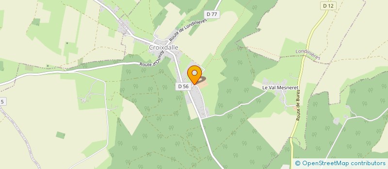 localisation de l'entreprise MADAME EMILIE PARMENT  CROIXDALLE