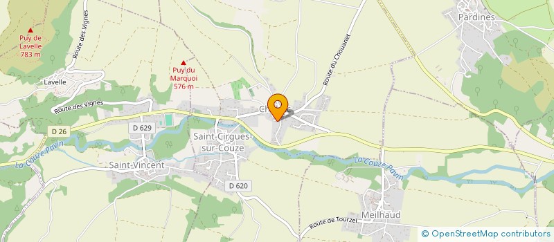 localisation de l'entreprise MADAME EMILIE PARRAIN  CHIDRAC