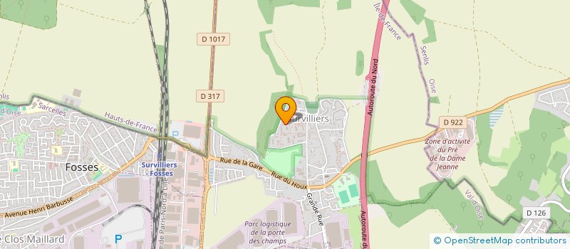 localisation de l'entreprise MADAME EMILIE PARREIRA  SURVILLIERS