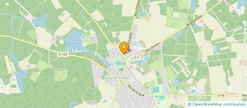localisation de l'entreprise MADAME EMILIE PAUGAM à JOUY-LE-POTIER