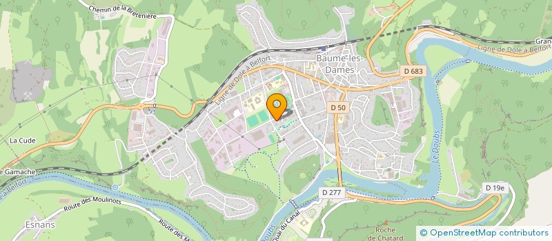 localisation de l'entreprise MADAME EMILIE PAUTHIER  BAUME-LES-DAMES