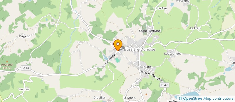 localisation de l'entreprise MADAME EMILIE PAYRAC à BUSSIERE-DUNOISE