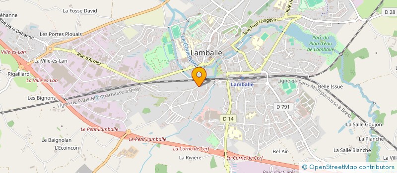 localisation de l'entreprise MADAME EMILIE PECHEUR  LAMBALLE-ARMOR