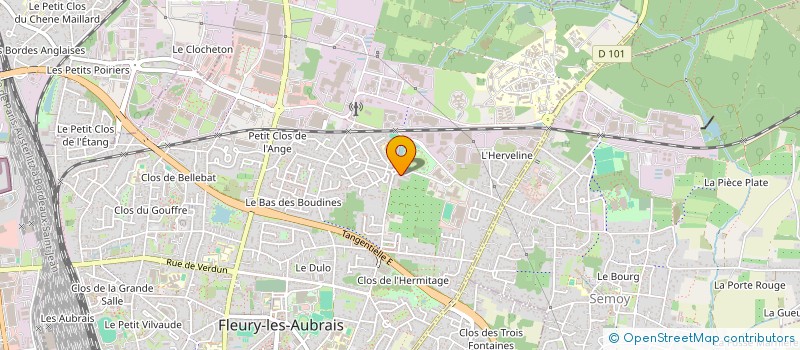 localisation de l'entreprise MADAME EMILIE PELERIN  FLEURY-LES-AUBRAIS