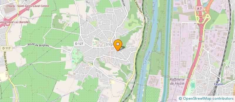 localisation de l'entreprise MADAME EMILIE PEREGO  IRIGNY