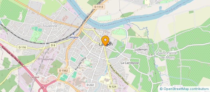 localisation de l'entreprise MADAME EMILIE PEREIRA à LANGON
