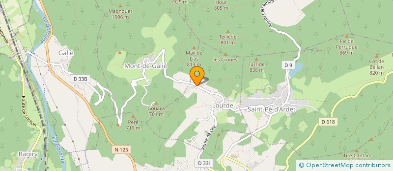 localisation de l'entreprise MADAME EMILIE PEREZ  LOURDE