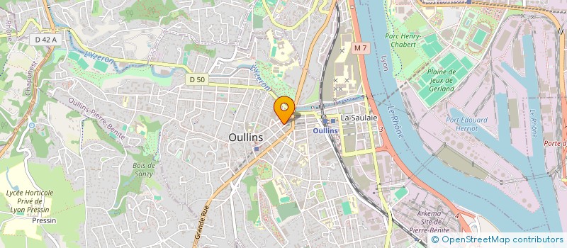 localisation de l'entreprise MADAME EMILIE PERIER  OULLINS-PIERRE-BENITE