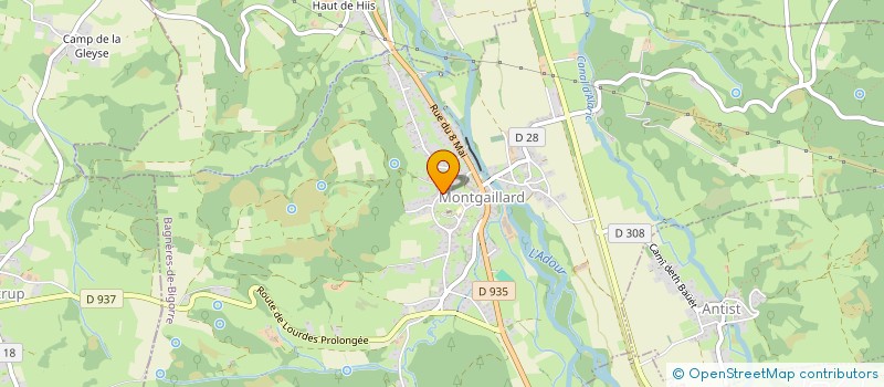 localisation de l'entreprise MADAME EMILIE PERRAULT  MONTGAILLARD