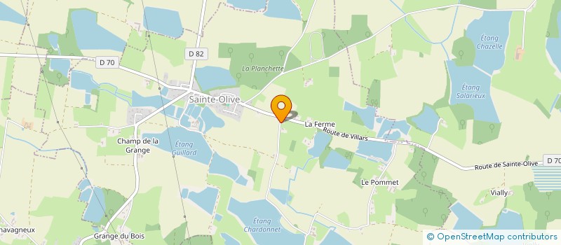 localisation de l'entreprise MADAME EMILIE PERRIN  SAINTE-OLIVE