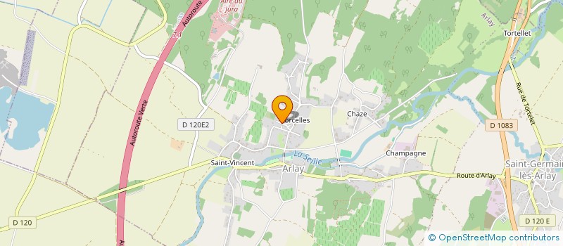 localisation de l'entreprise MADAME EMILIE PETIOT  ARLAY