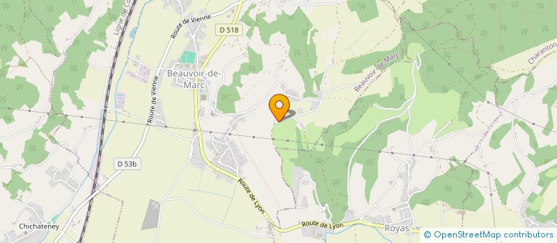 localisation de l'entreprise MADAME EMILIE PETITJEAN  BEAUVOIR-DE-MARC