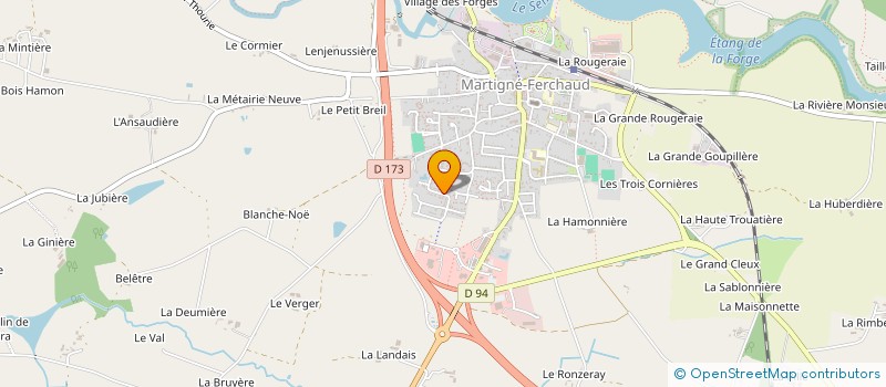 localisation de l'entreprise MADAME EMILIE PIERARD  MARTIGNE-FERCHAUD