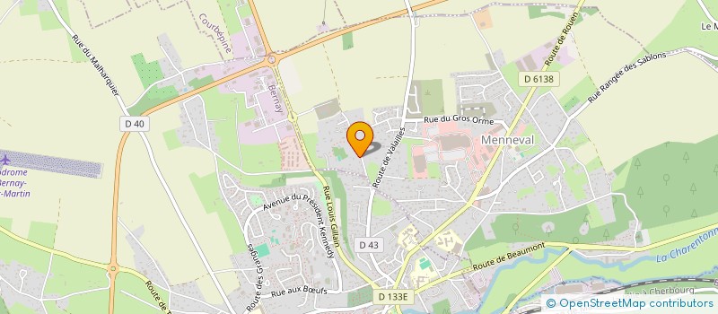 localisation de l'entreprise MADAME EMILIE PIERRE  MENNEVAL