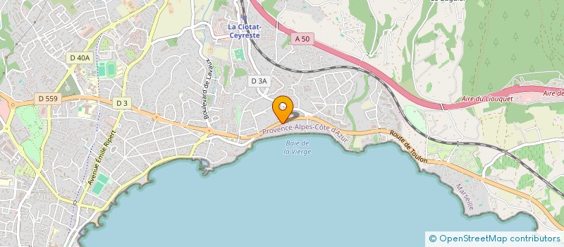 localisation de l'entreprise MADAME EMILIE PINNA à LA CIOTAT