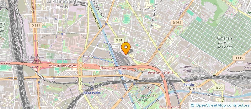 localisation de l'entreprise MADAME EMILIE PINSAN  AUBERVILLIERS