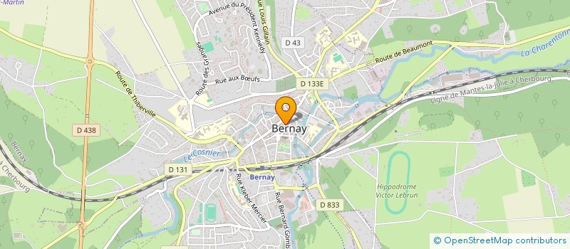 localisation de l'entreprise MADAME EMILIE PIRON  BERNAY