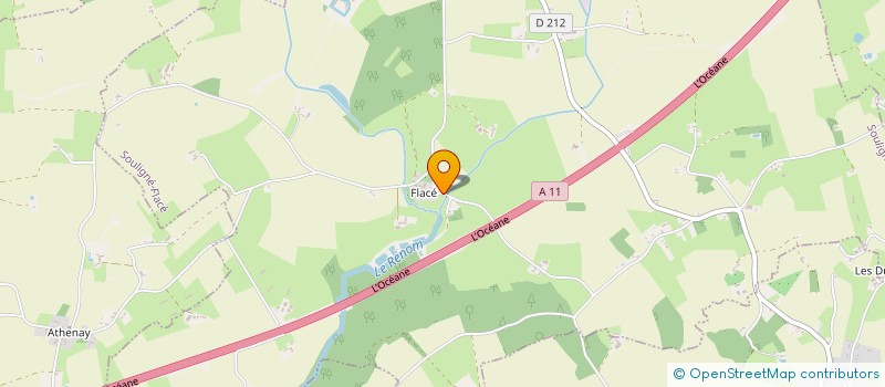 localisation de l'entreprise MADAME EMILIE PLUMARD  SOULIGNE-FLACE