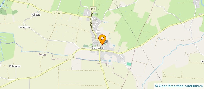 localisation de l'entreprise MADAME EMILIE POIRAUDEAU  SANSAIS