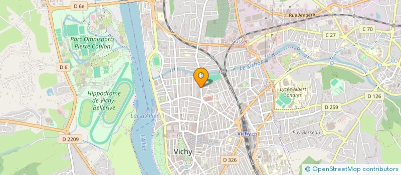 localisation de l'entreprise MADAME EMILIE POMARES  BELLERIVE-SUR-ALLIER