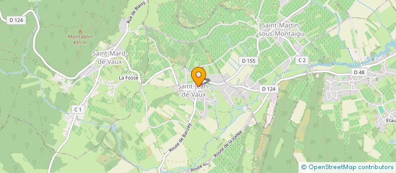 localisation de l'entreprise MADAME EMILIE PORCHERET  SAINT-JEAN-DE-VAUX