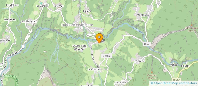 localisation de l'entreprise MADAME EMILIE POUGEOISE  QUAIX-EN-CHARTREUSE