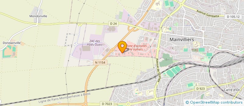 localisation de l'entreprise MADAME EMILIE POUMEROULY à MAINVILLIERS