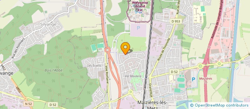 localisation de l'entreprise MADAME EMILIE PRADIER  MAIZIERES-LES-METZ