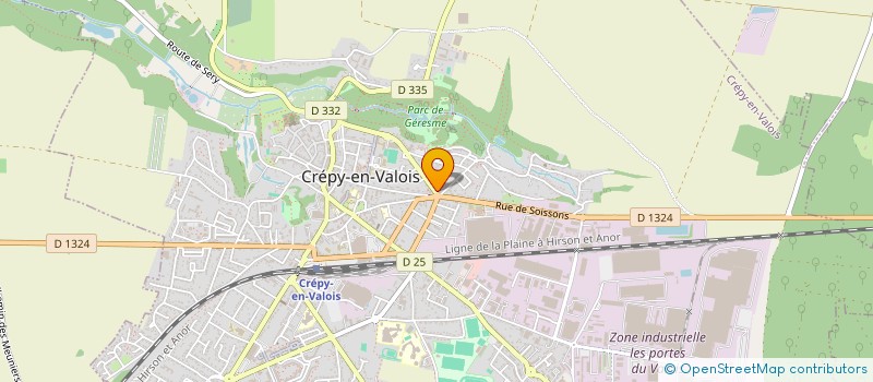 localisation de l'entreprise MADAME EMILIE PREVOST  CREPY-EN-VALOIS