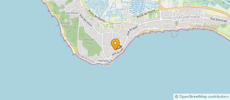 localisation de l'entreprise MADAME EMILIE PROTEAU  LA GUERINIERE