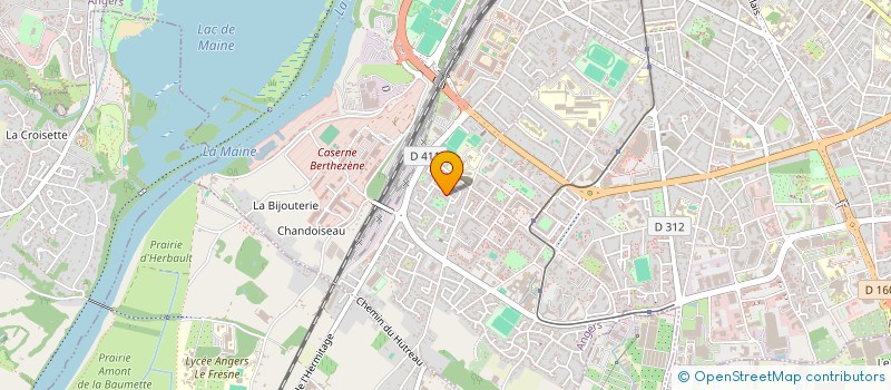 localisation de l'entreprise MADAME EMILIE PROUZAT  ANGERS