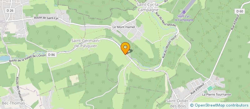 localisation de l'entreprise MADAME EMILIE QUETEL  SAINT-CYR-LA-CAMPAGNE