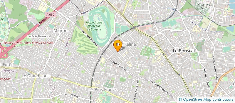 localisation de l'entreprise MADAME EMILIE QUILLOT  LE BOUSCAT