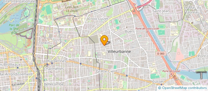 localisation de l'entreprise MADAME EMILIE RACHEL HERGIBO  VILLEURBANNE