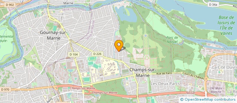 localisation de l'entreprise MADAME EMILIE RACINEAU-DUGUEY  CHAMPS-SUR-MARNE