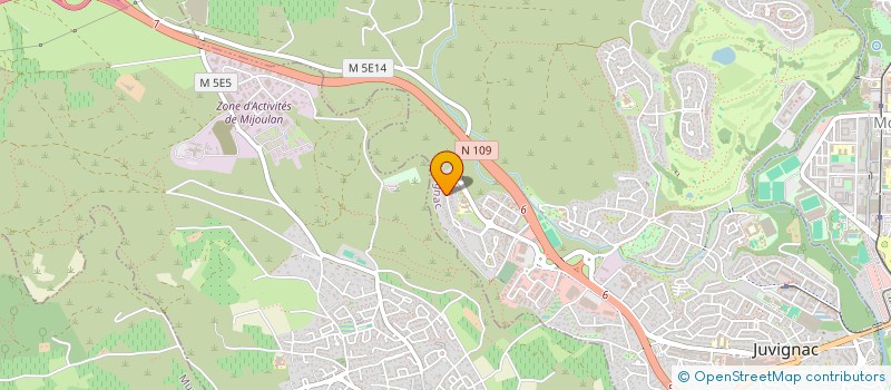 localisation de l'entreprise MADAME EMILIE RAQUET  JUVIGNAC