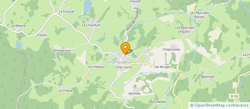 localisation de l'entreprise MADAME EMILIE RARIVOJAONA à CHAMPAGNAT