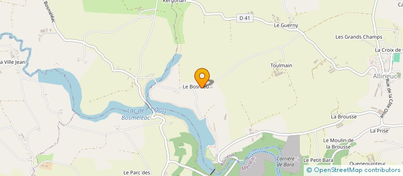 localisation de l'entreprise MADAME EMILIE RAULT  ALLINEUC