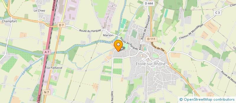 localisation de l'entreprise MADAME EMILIE RAVET  ETOILE-SUR-RHONE