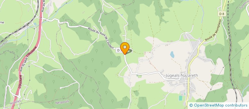 localisation de l'entreprise MADAME EMILIE RAYNAL  JUGEALS-NAZARETH