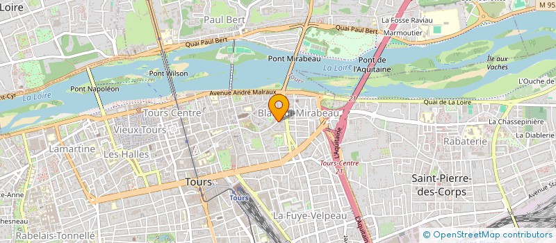 localisation de l'entreprise MADAME EMILIE RAYNAUD  TOURS
