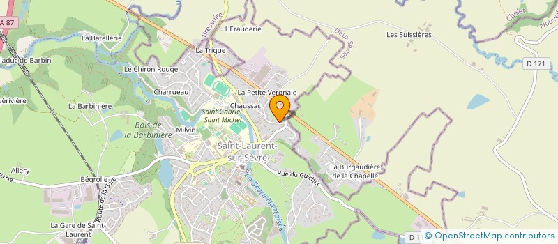 localisation de l'entreprise MADAME EMILIE RENAUD  SAINT-LAURENT-SUR-SEVRE