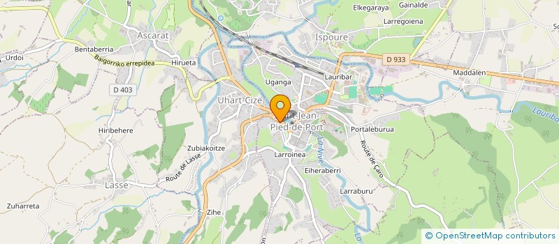 localisation de l'entreprise MADAME EMILIE REUGE à SAINT-JEAN-PIED-DE-PORT