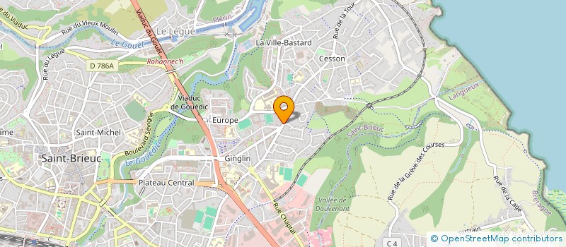 localisation de l'entreprise MADAME EMILIE REUX à SAINT-BRIEUC